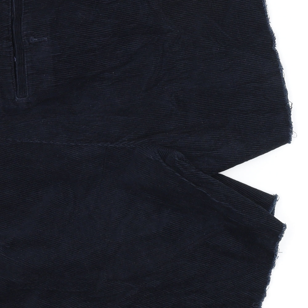 M&S Womens Blue  Corduroy Chino Shorts Size 34 in