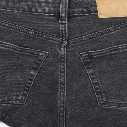 H&M Womens Black  Denim Hot Pants Shorts Size 34