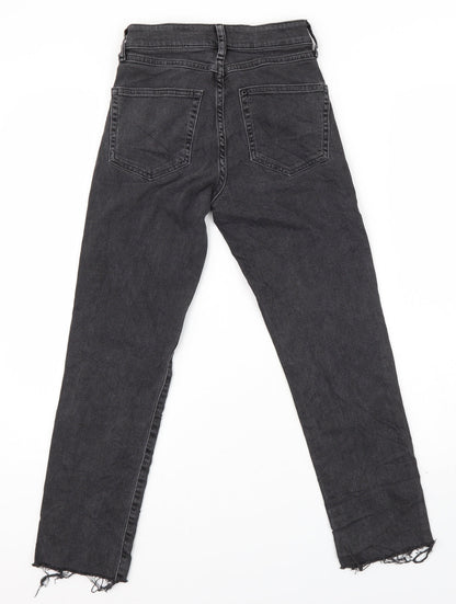 Womens UK Size 6 Preworn Regular Fit  Black Trousers