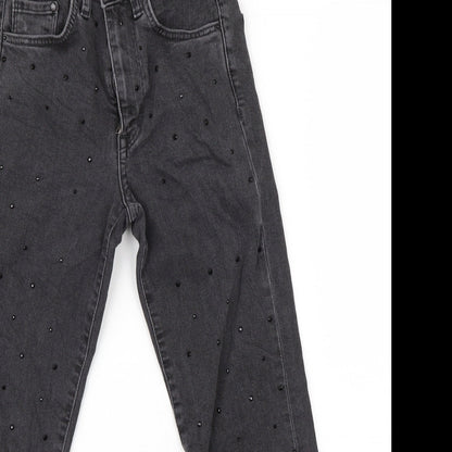 Womens UK Size 6 Preworn Regular Fit  Black Trousers
