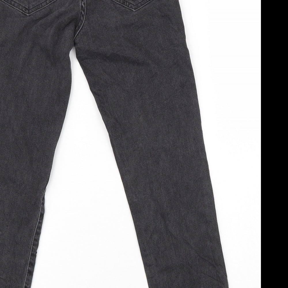 Womens UK Size 6 Preworn Regular Fit  Black Trousers
