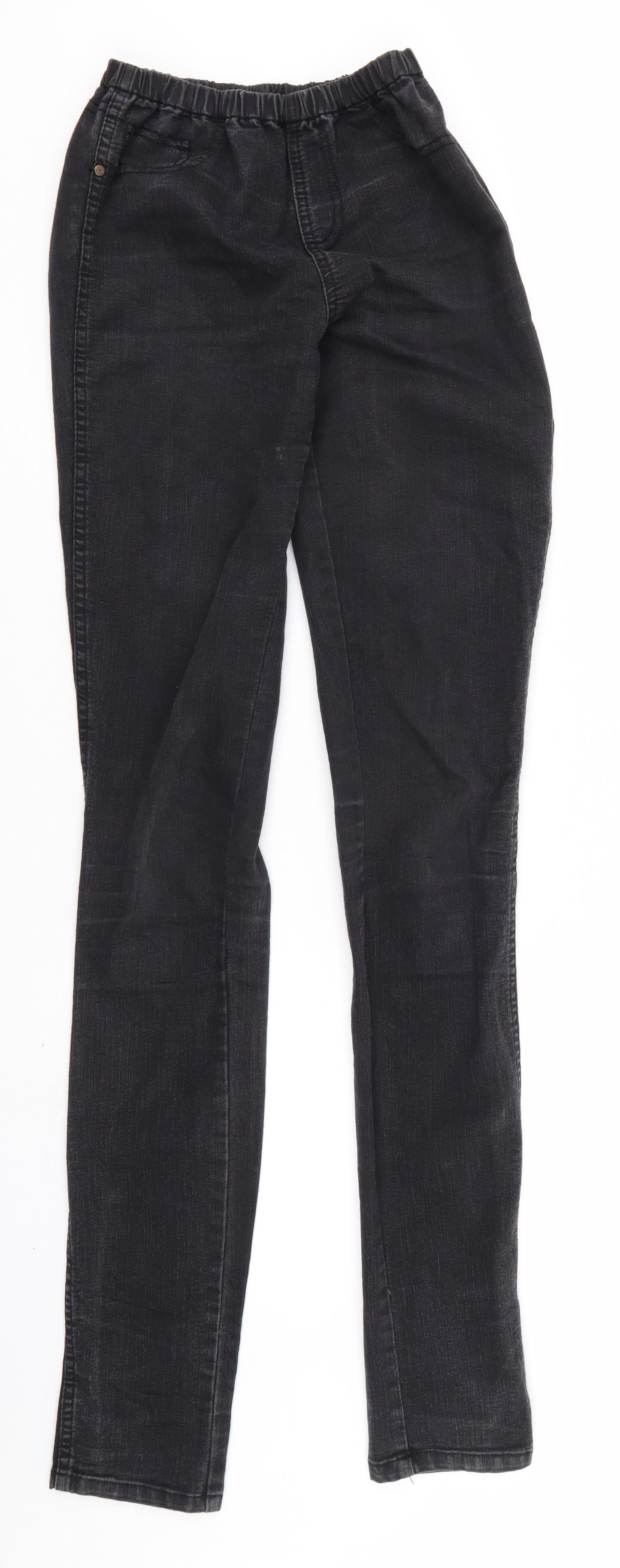 Moto Womens Black  Denim Jegging Leggings Size 10
