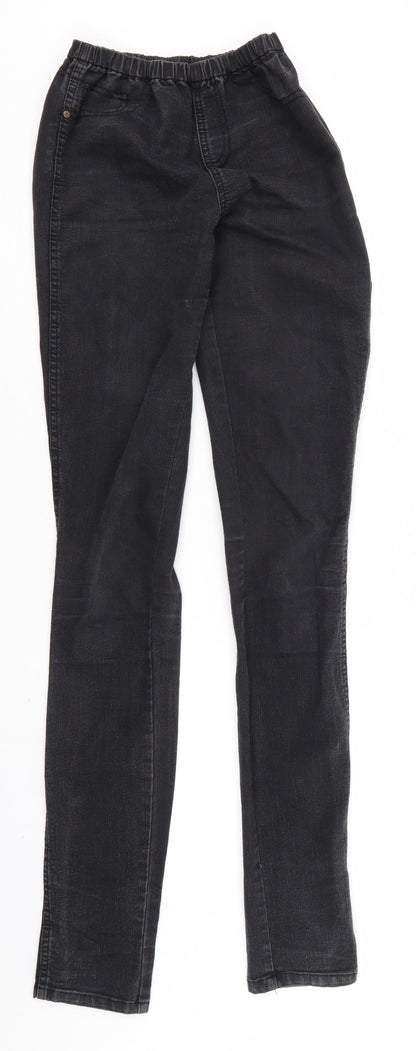 Moto Womens Black  Denim Jegging Leggings Size 10