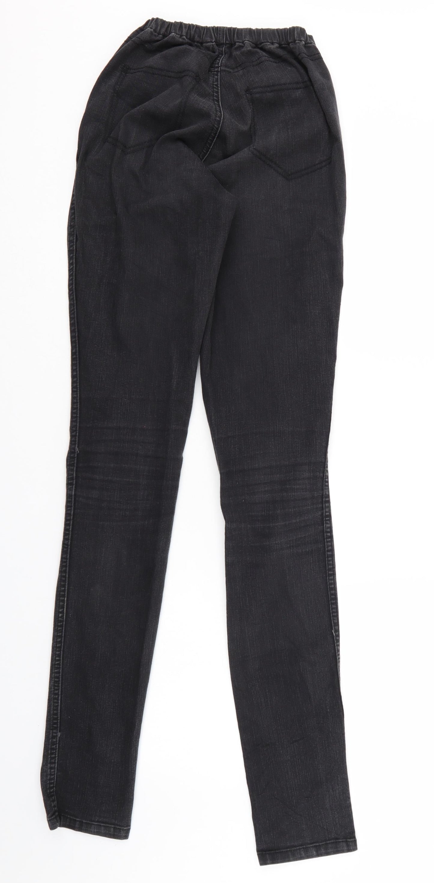 Moto Womens Black  Denim Jegging Leggings Size 10