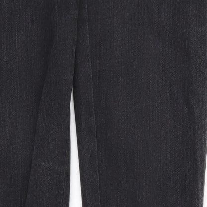 Moto Womens Black  Denim Jegging Leggings Size 10
