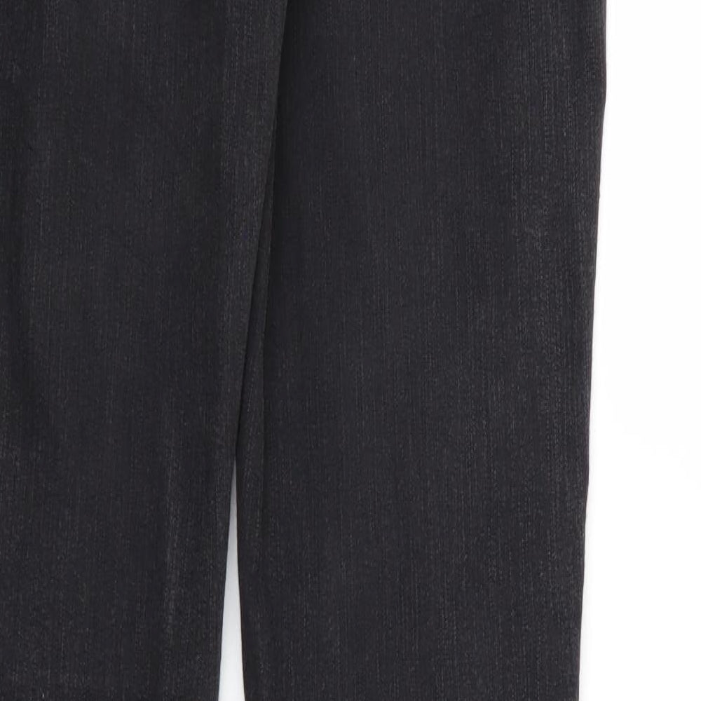 Moto Womens Black  Denim Jegging Leggings Size 10