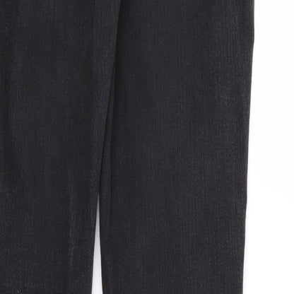 Moto Womens Black  Denim Jegging Leggings Size 10