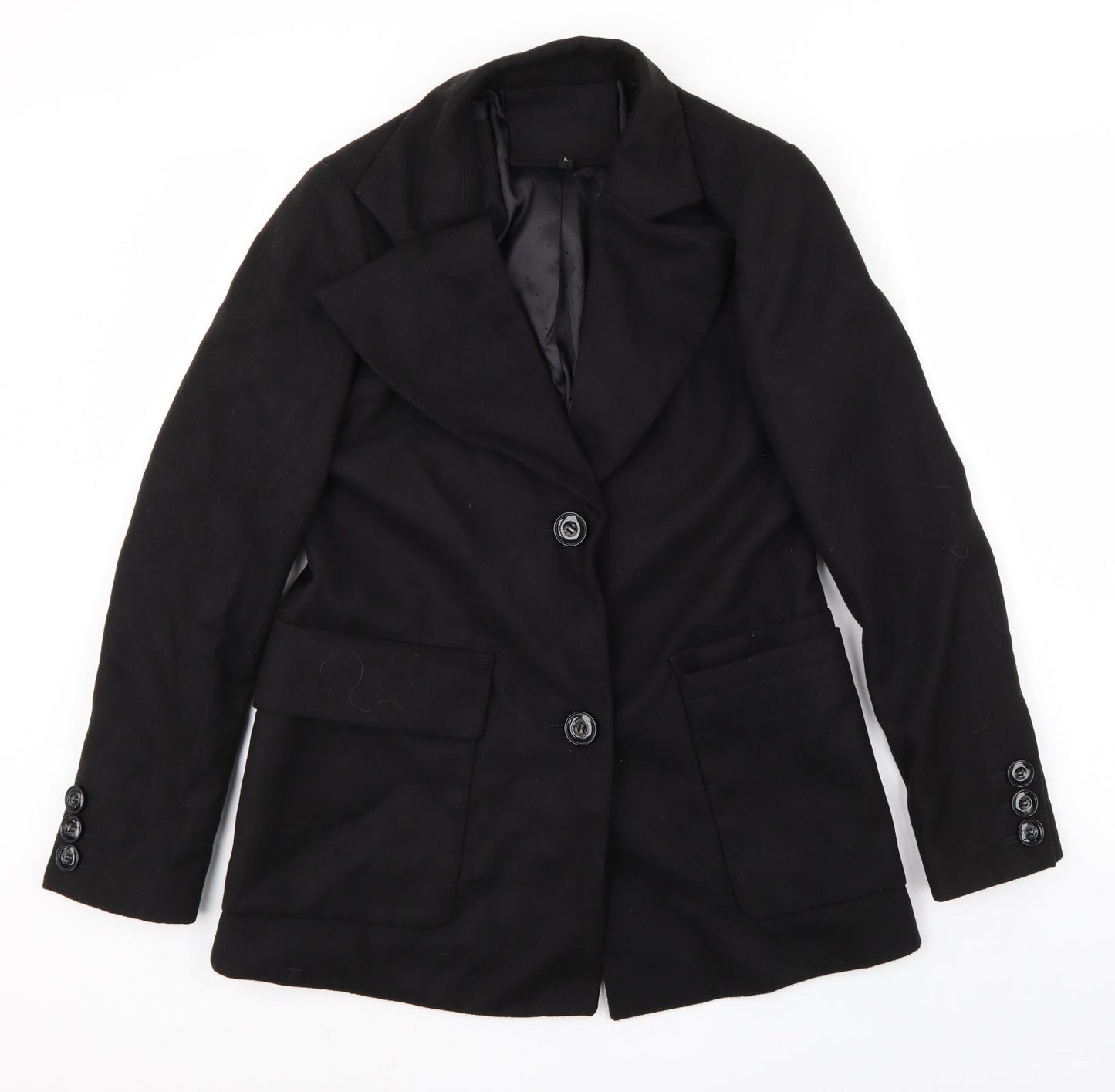 Womens UK Size M Preworn Black Jacket