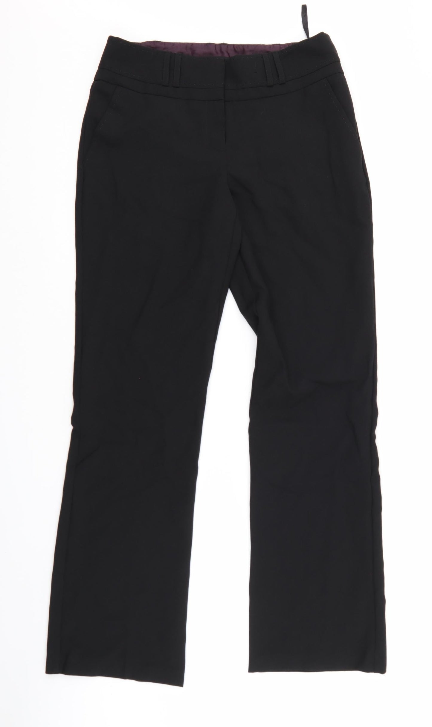 Womens UK Size 32 Peacocks Regular Fit  Black Trousers
