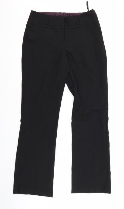 Womens UK Size 32 Peacocks Regular Fit  Black Trousers