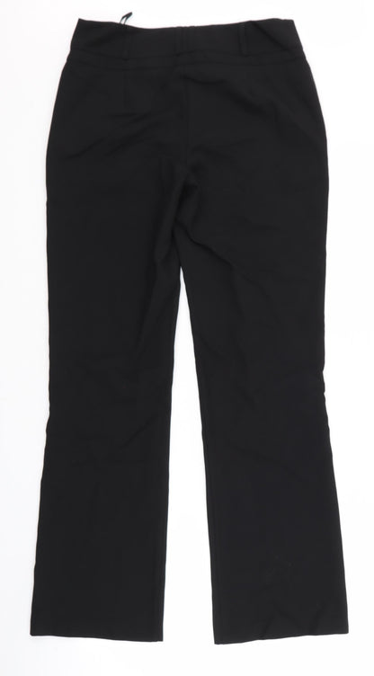 Womens UK Size 32 Peacocks Regular Fit  Black Trousers