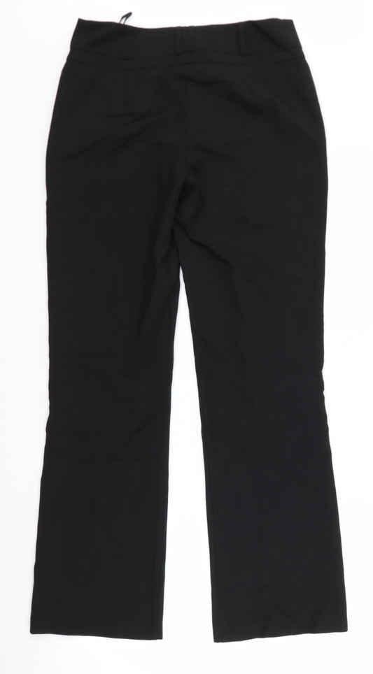 Womens UK Size 32 Peacocks Regular Fit  Black Trousers
