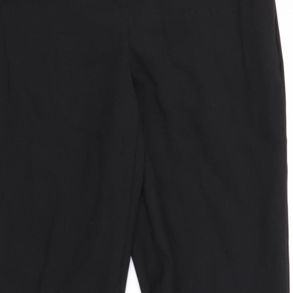 Womens UK Size 32 Peacocks Regular Fit  Black Trousers