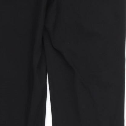Womens UK Size 32 Peacocks Regular Fit  Black Trousers