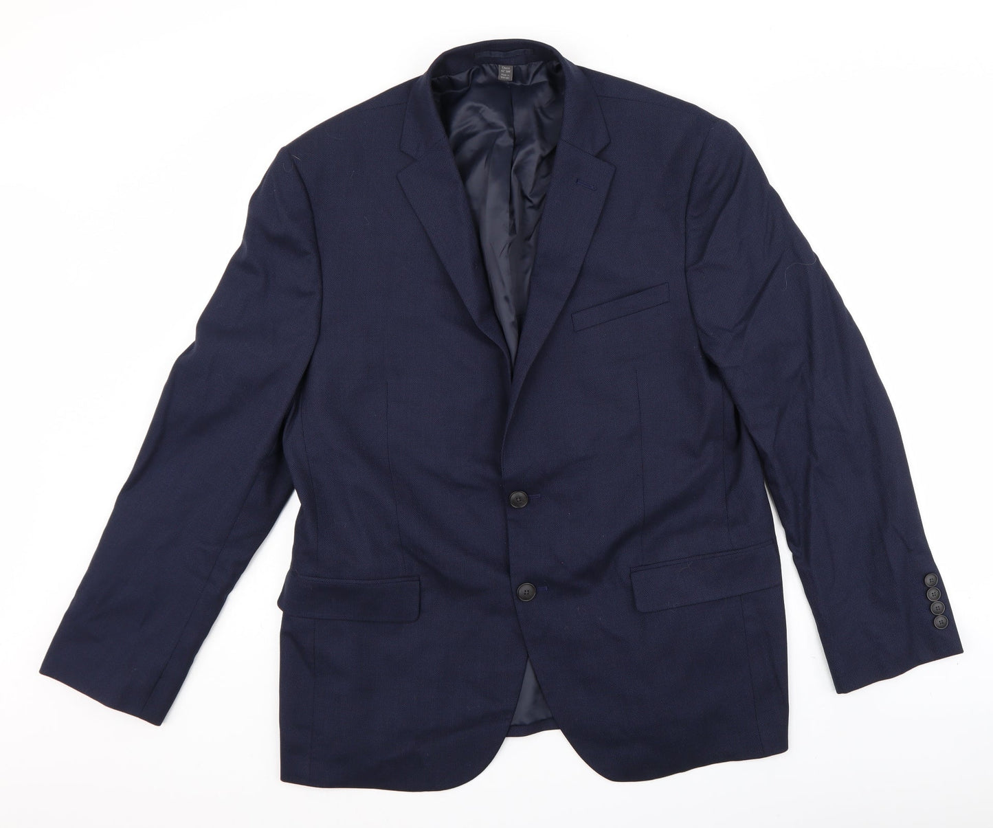 Mens UK Size 42 m&S Regular Blue Suit Jacket