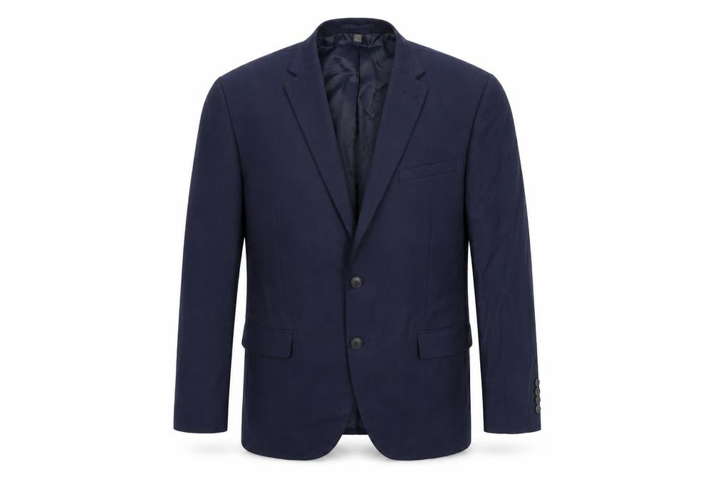 Mens UK Size 42 m&S Regular Blue Suit Jacket
