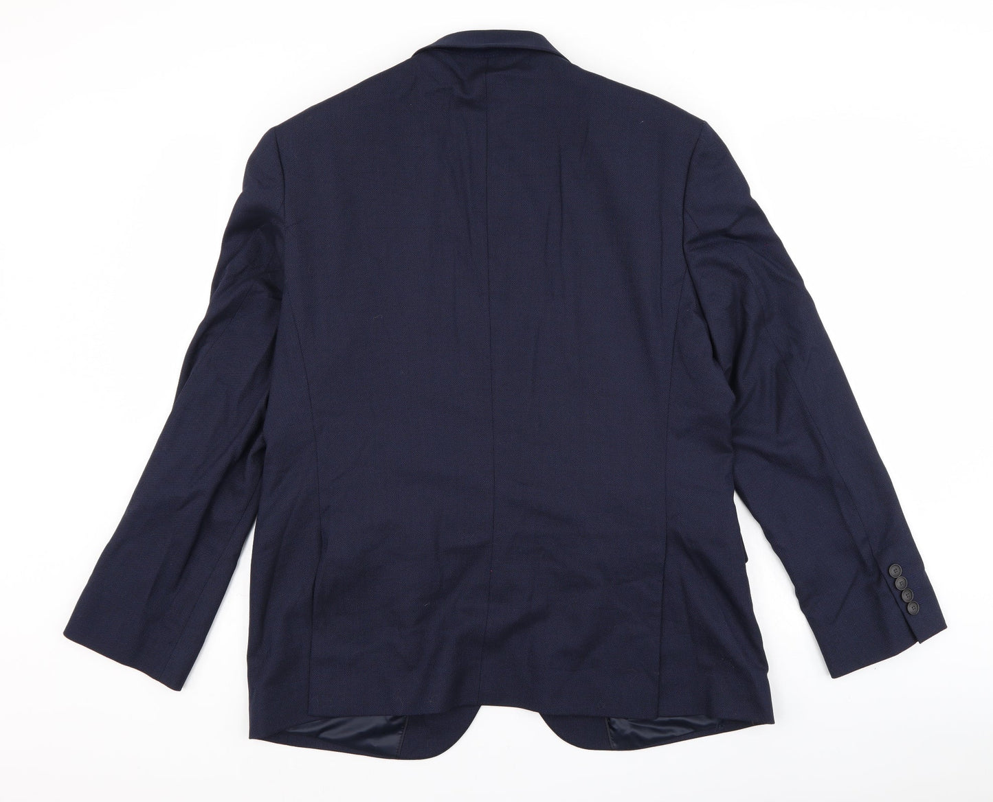 Mens UK Size 42 m&S Regular Blue Suit Jacket
