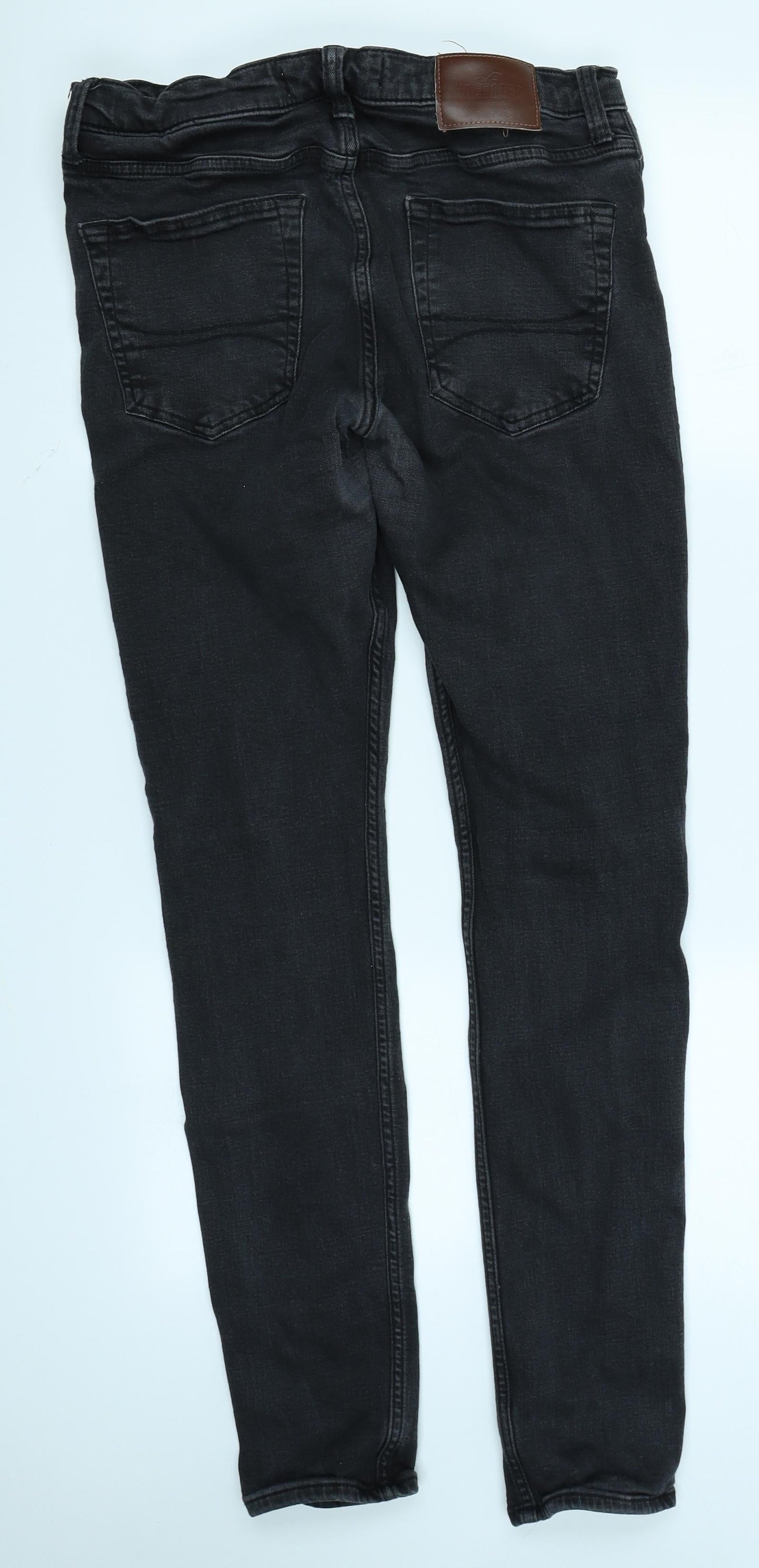 Hollister Womens Black  Denim Skinny Jeans Size 34 in L34 in