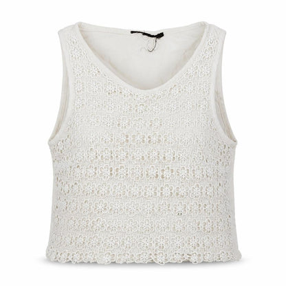 Topshop Womens White   Cropped Tank Size 8