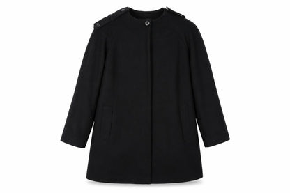 Womens UK Size 8 H&M Black Overcoat