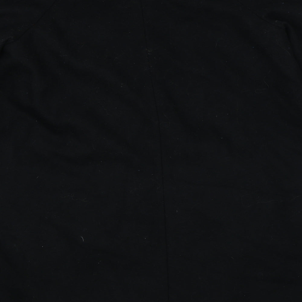 Womens UK Size 8 H&M Black Overcoat