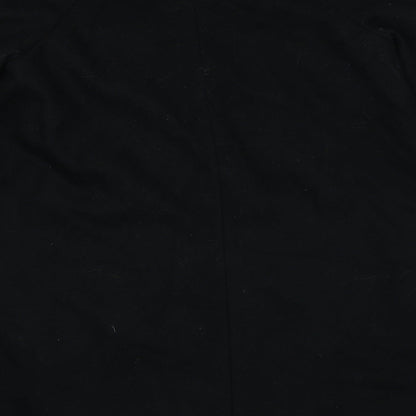Womens UK Size 8 H&M Black Overcoat