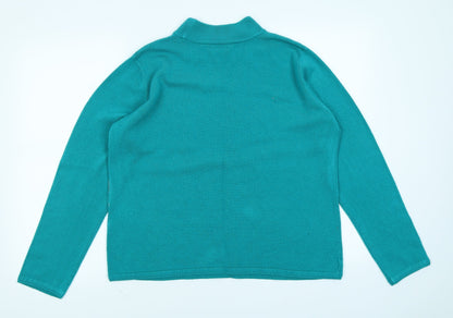 BM Womens Green   Pullover Jumper Size M