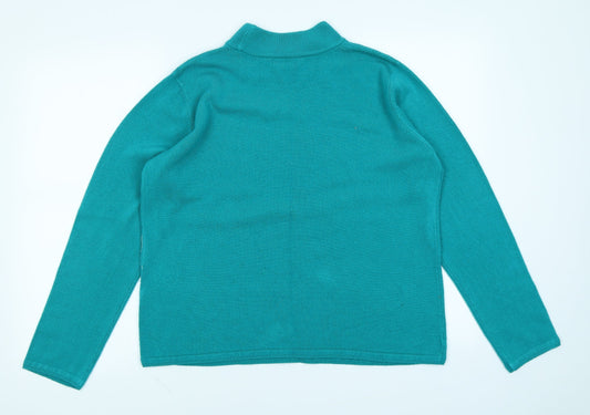 BM Womens Green   Pullover Jumper Size M
