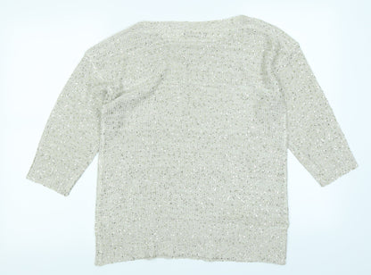 David Emanuel Womens Gold   Pullover Jumper Size S