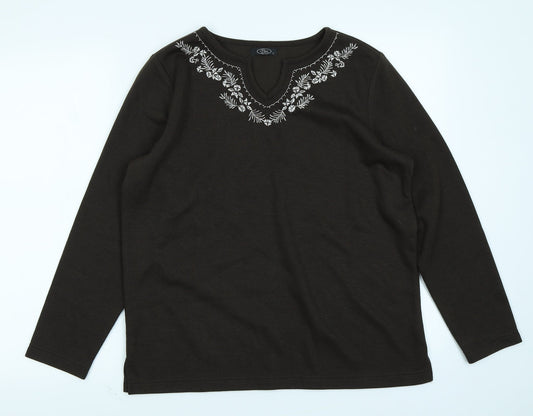 BM Womens Brown  Knit Pullover Jumper Size S
