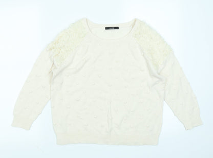 George Womens Ivory   Pullover Jumper Size 12
