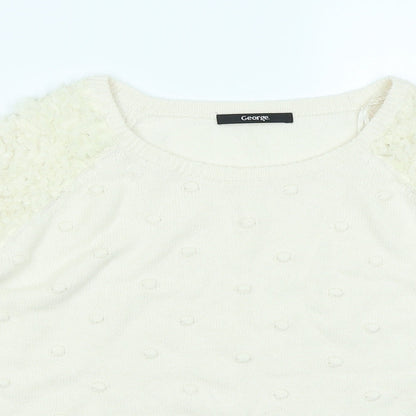 George Womens Ivory   Pullover Jumper Size 12