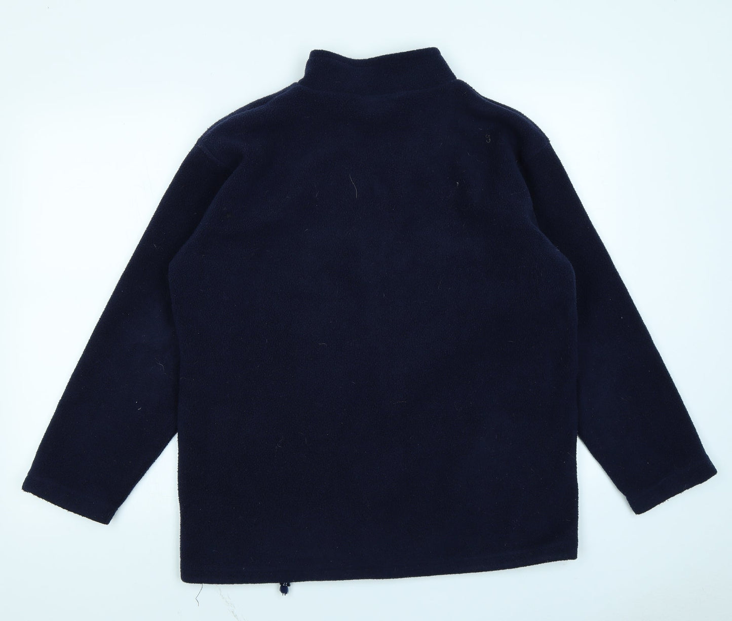 Active Mens Blue  Fleece Pullover Sweatshirt Size S