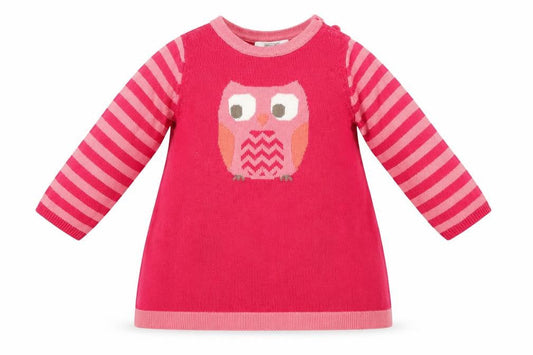 F&F Girls Pink Fair Isle  A-Line  Size 3-6 Months