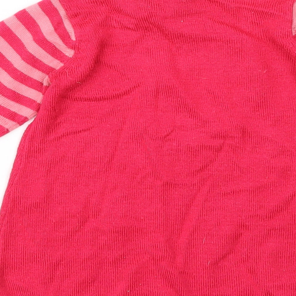 F&F Girls Pink Fair Isle  A-Line  Size 3-6 Months