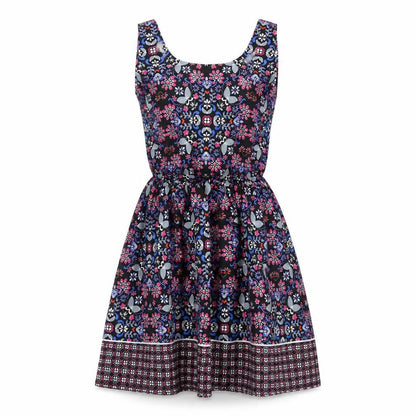 Womens Black Floral  Fit & Flare  Size 12