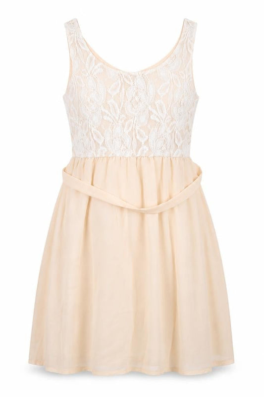 Front view of Club L women’s pink fit & flare, size UK 8