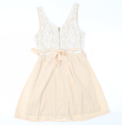 Club L Womens Pink   Fit & Flare  Size 8