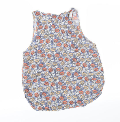 H&M Womens Multicoloured Floral  Basic Blouse Size 10