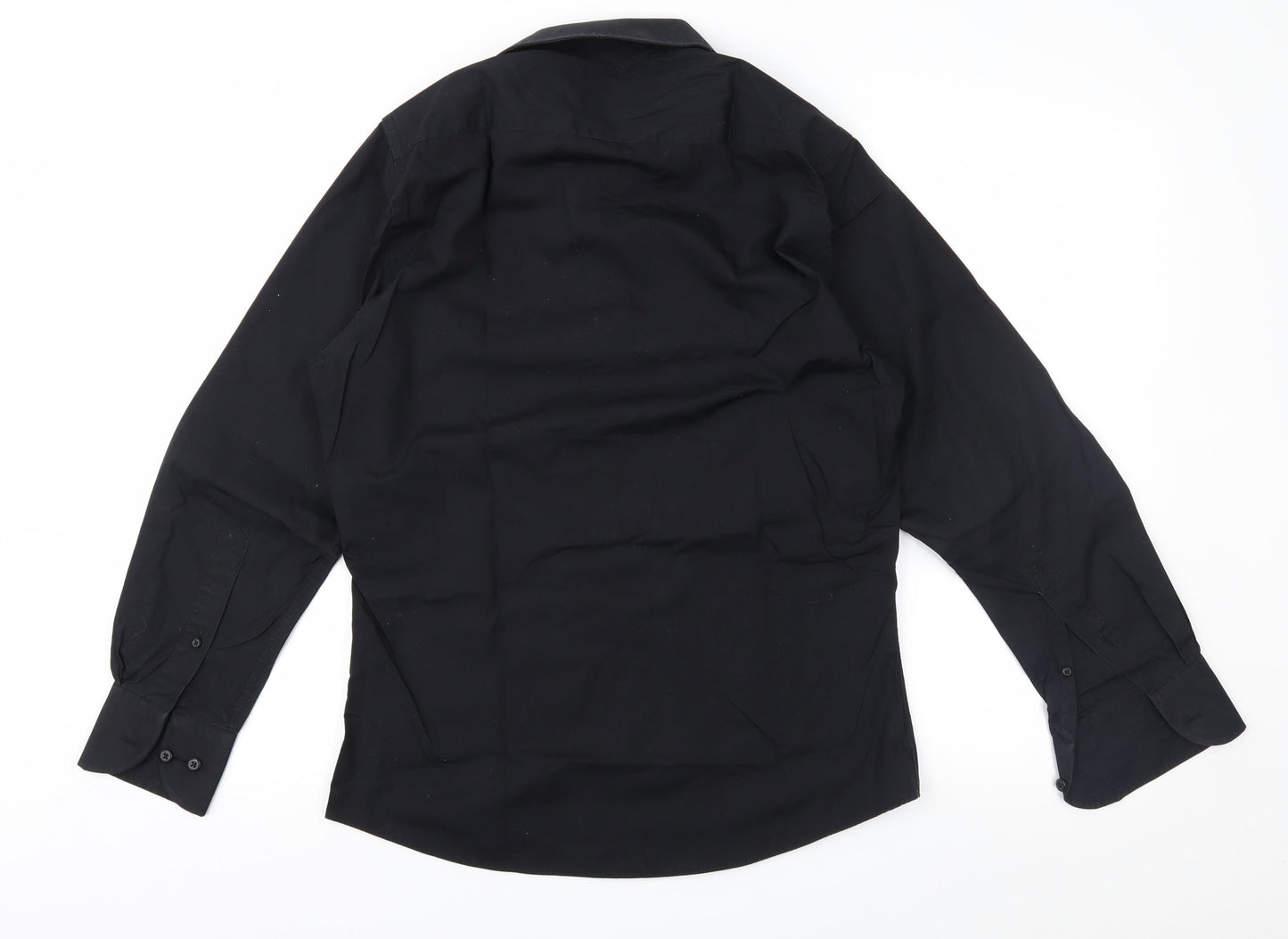 REMUS Mens Black    Button-Up Size 15