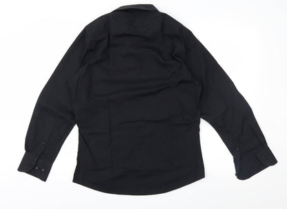 REMUS Mens Black    Button-Up Size 15