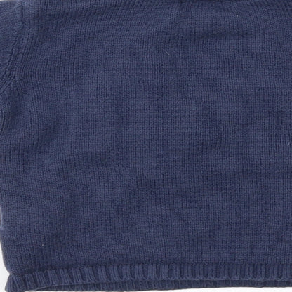Vertbaudet Boys Blue Fair Isle  Pullover Jumper Size 12-18 Months