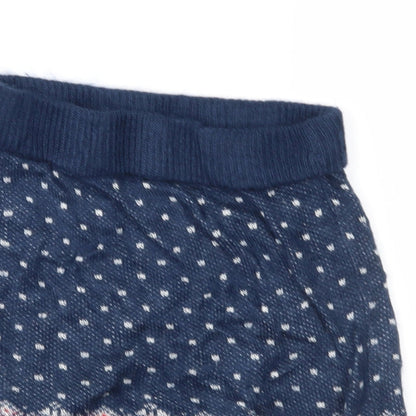 ASOS Womens Blue Fair Isle Knit Straight & Pencil Skirt Size 8