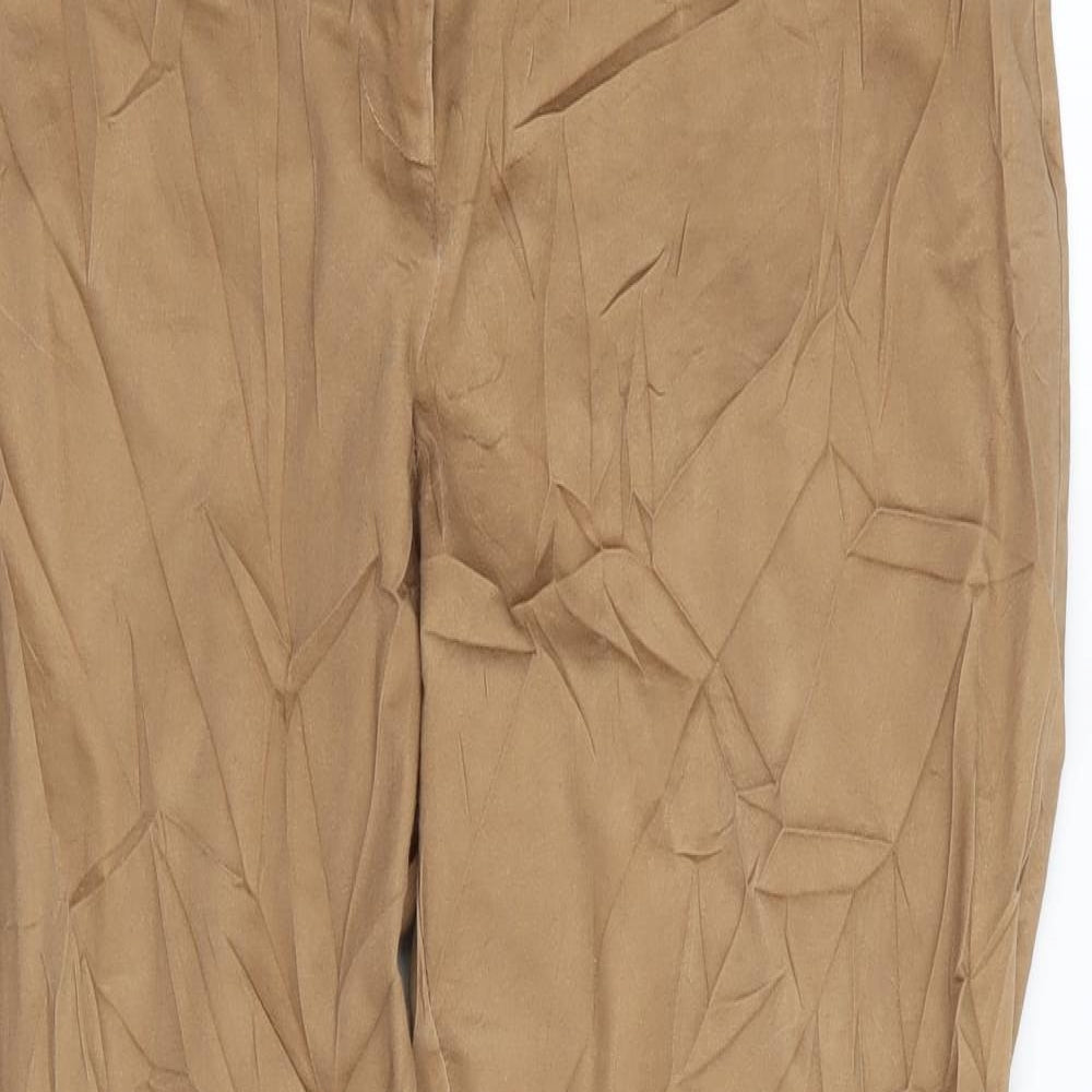 Womens UK Size 14 Dorothy Perkins Regular Fit  Beige Trousers