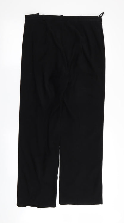 Womens UK Size 16 BHS Regular Fit  Black Trousers