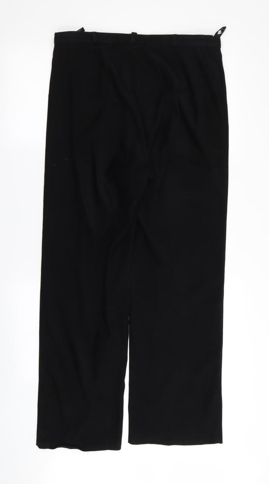 Womens UK Size 16 BHS Regular Fit  Black Trousers