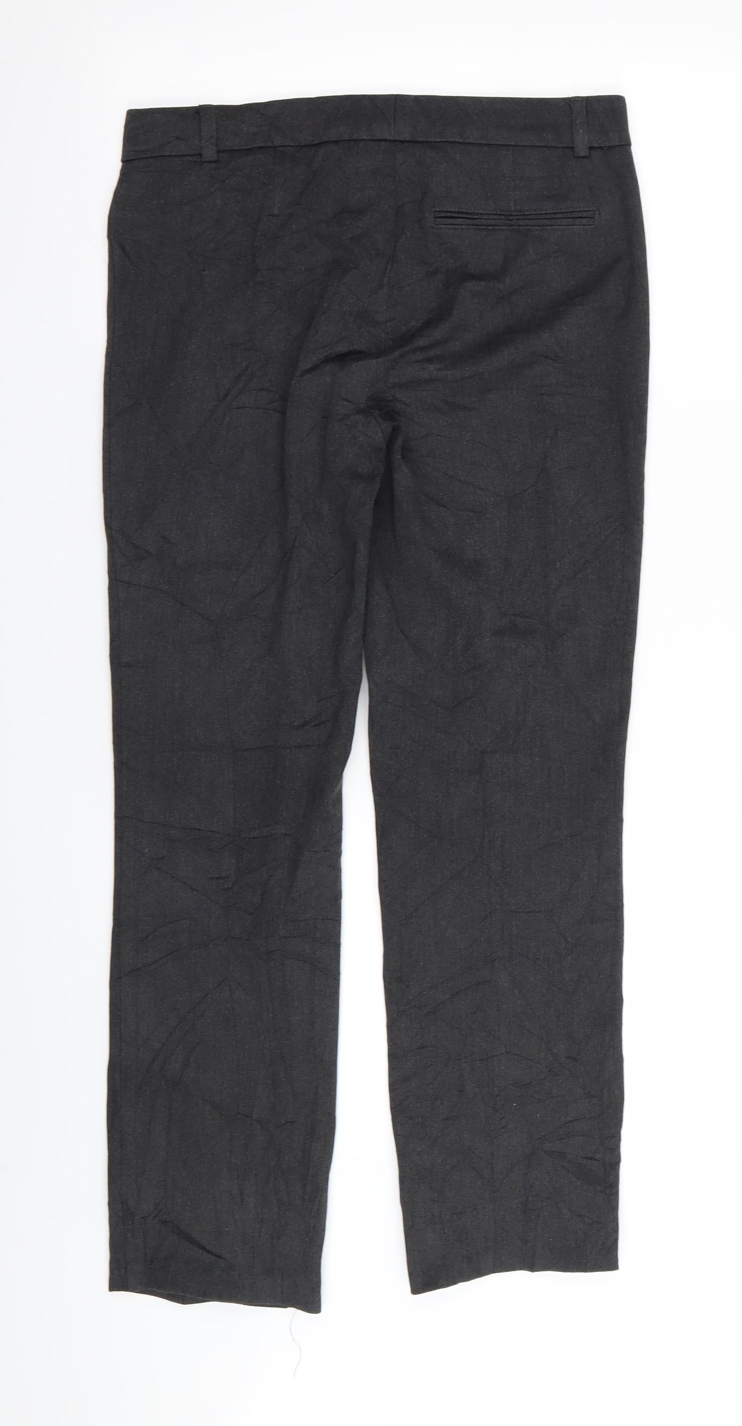 M&S Womens Grey   Trousers  Size 8 L27 in