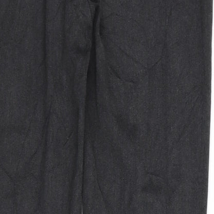 M&S Womens Grey   Trousers  Size 8 L27 in