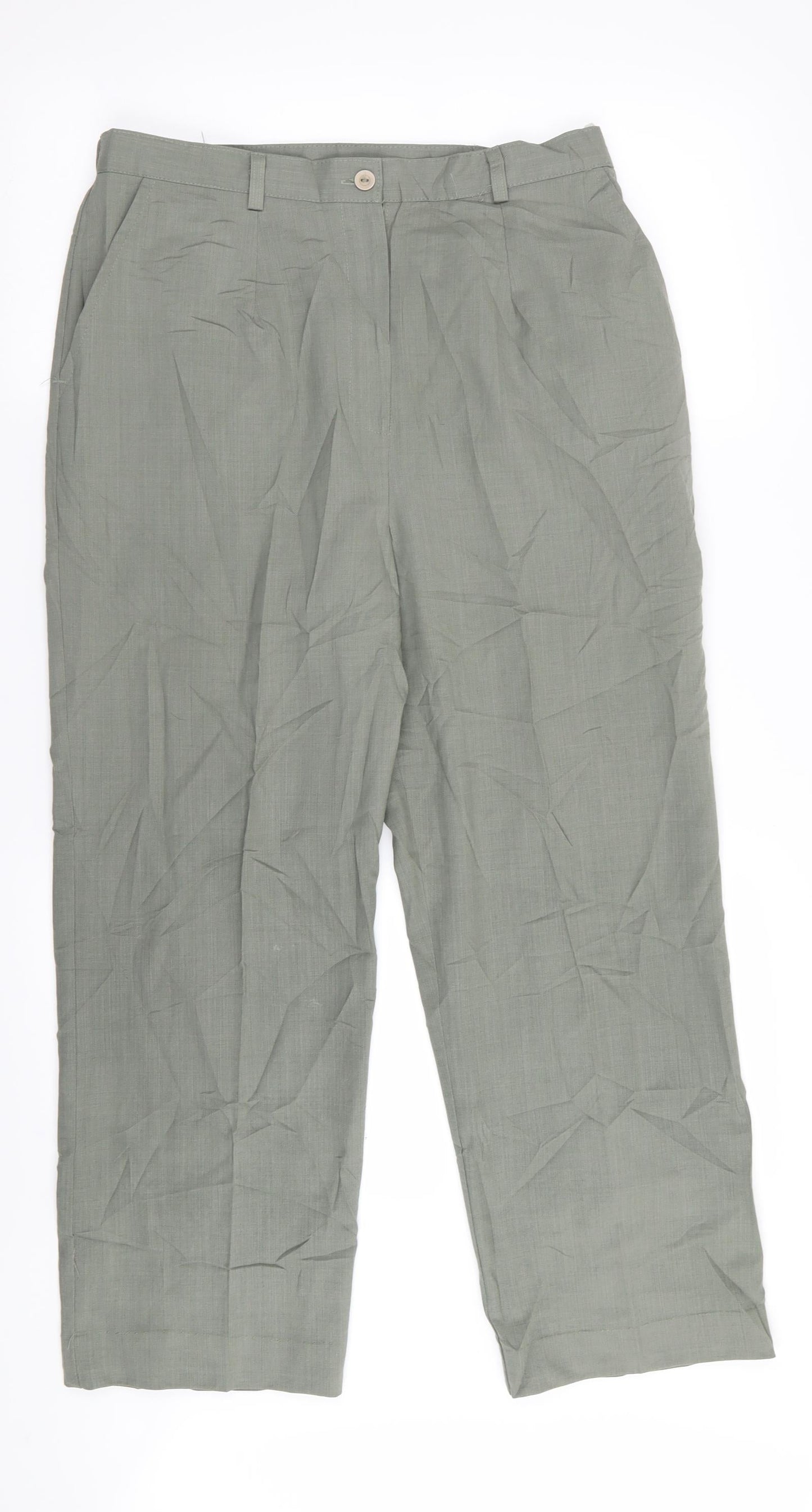 Womens UK Size 14 country collection Regular Fit  Green Trousers