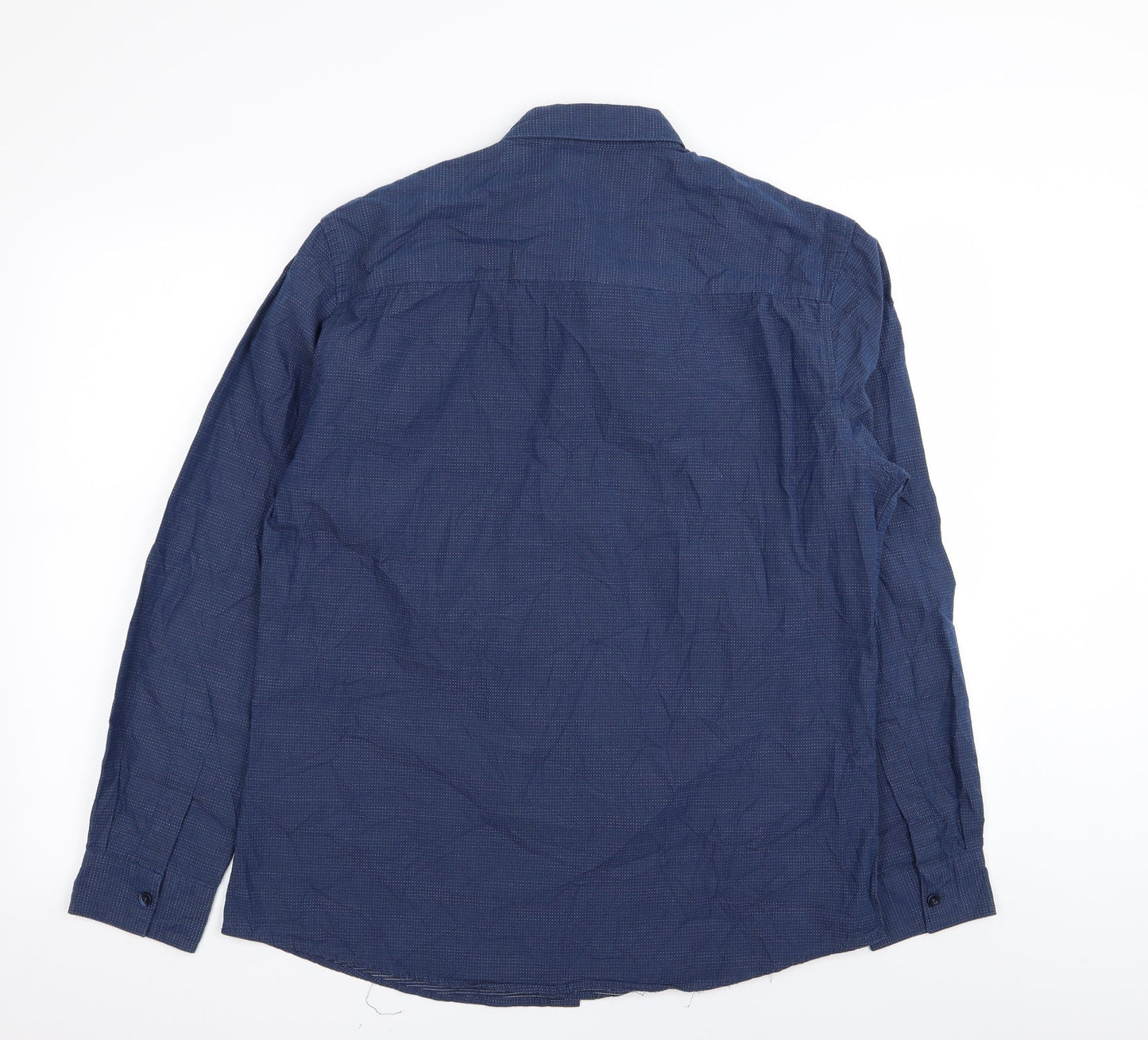 silver eight Mens Blue    Button-Up Size L